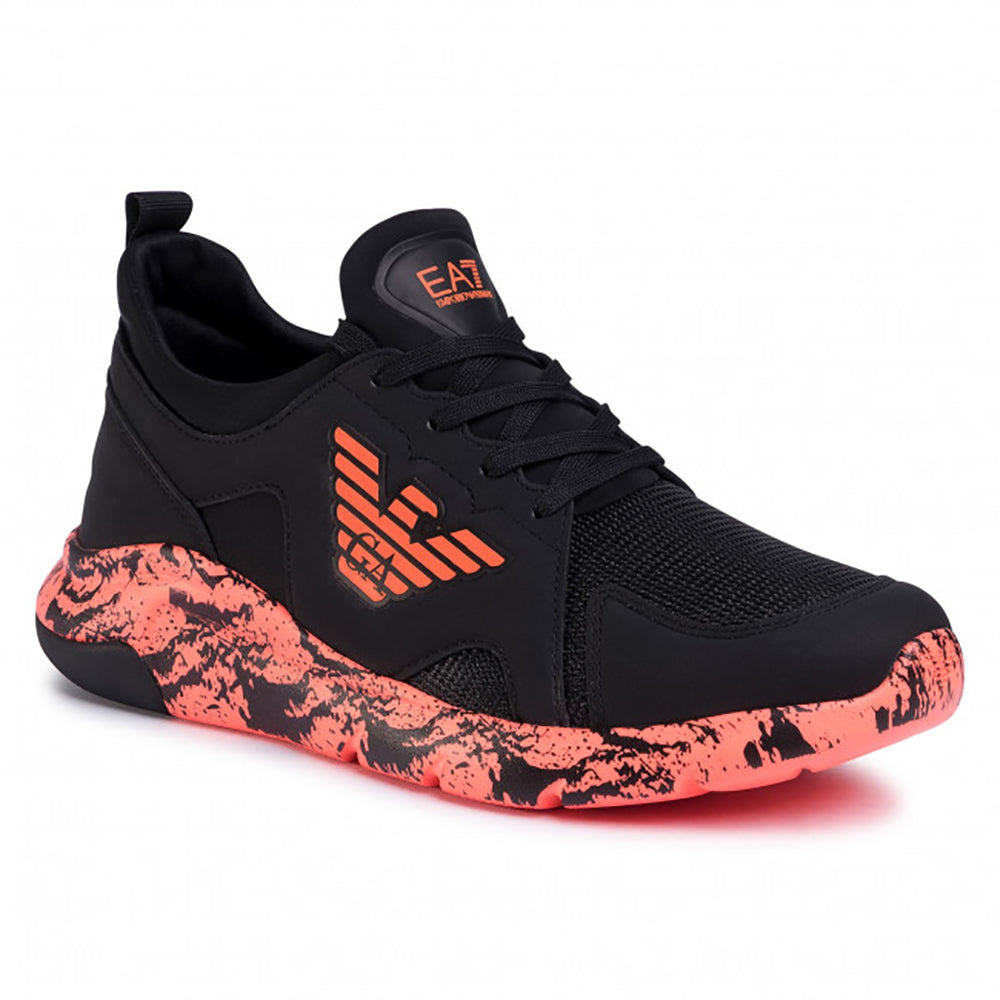 Sneakers Armani EA7 Nere e Arancioni - mem39