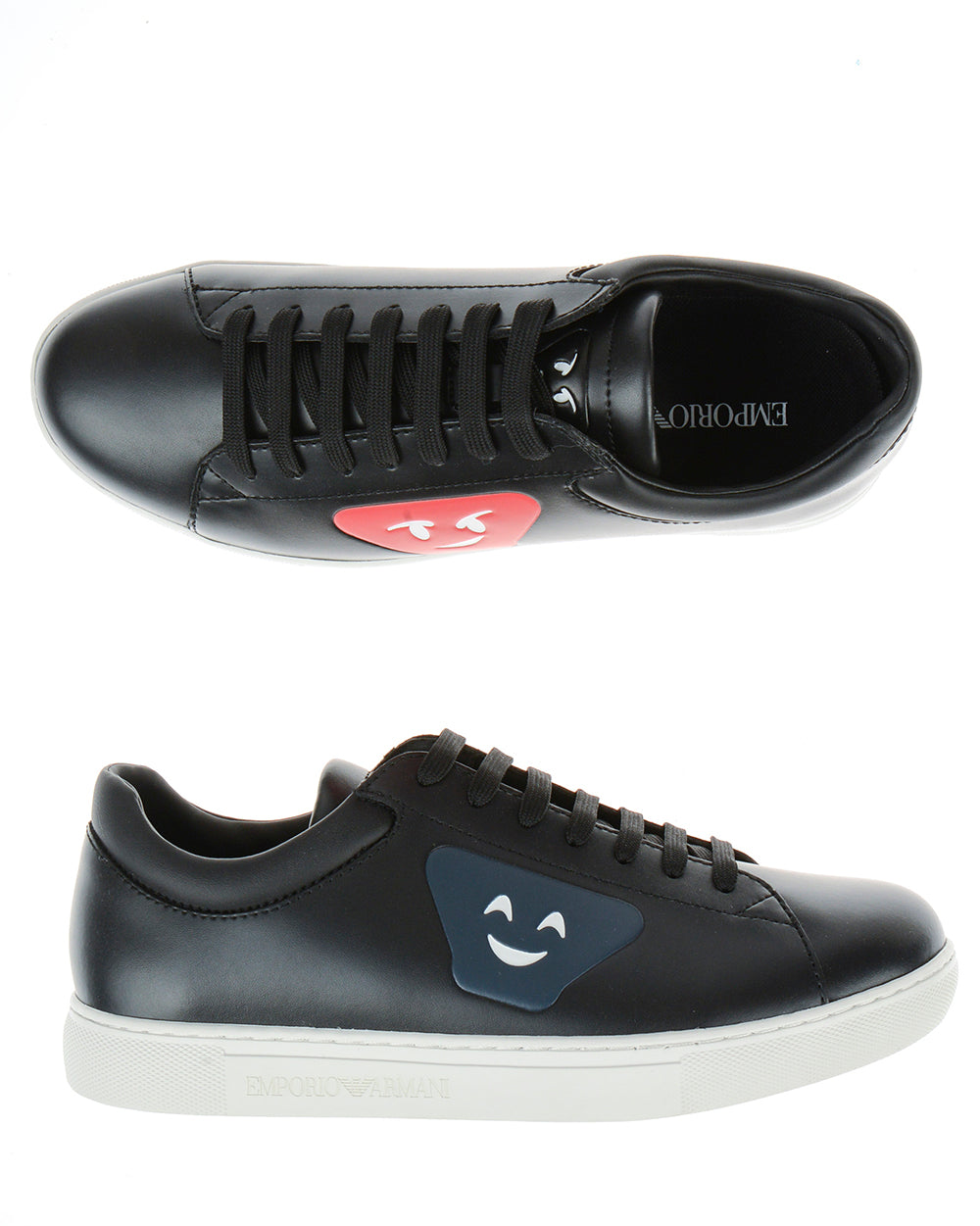 Sneakers Nero Emporio Armani in Pelle Bovina - mem39