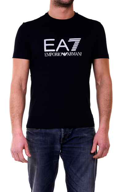 T-shirt Bianca con Logo EA7 Emporio Armani - mem39