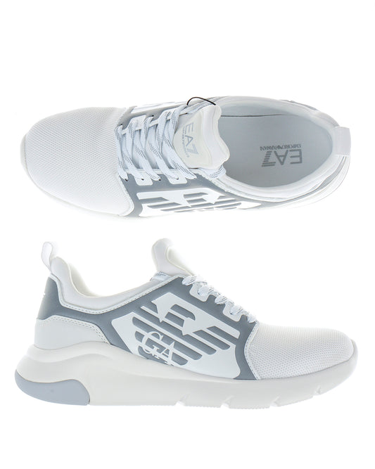 Sneakers Bianche EA7 Emporio Armani: Logo Stampato, Suola Rimovibile