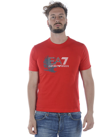 Maglietta Rossa Emporio Armani EA7
