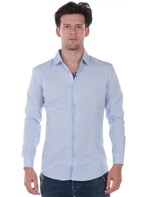 Camicia Blu Elegante Daniele Alessandrini
