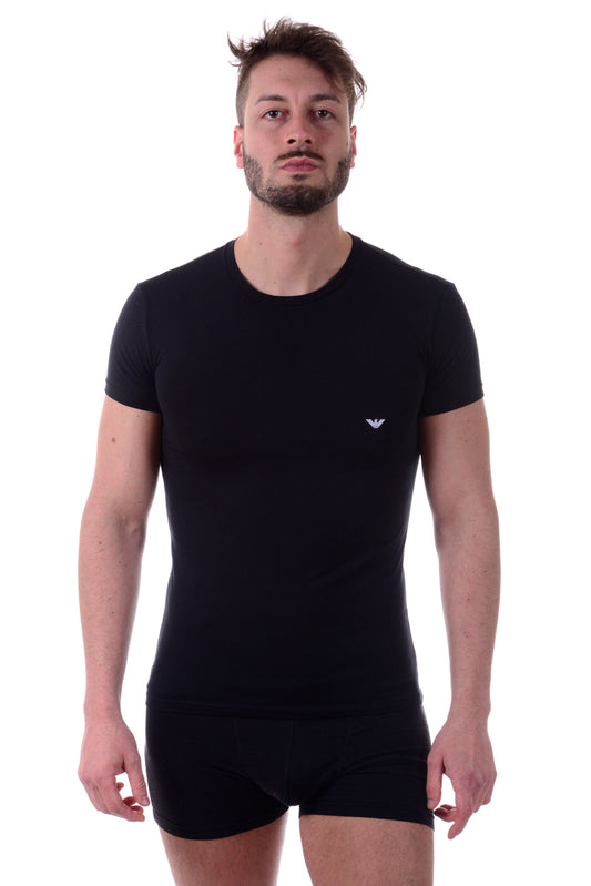 T-shirt nera Emporio Armani