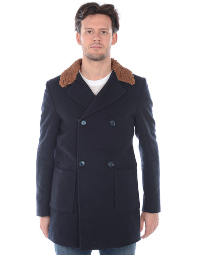 Cappotto Daniele Alessandrini Grigio Taglia 48