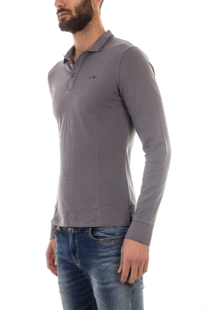 Polo Armani Jeans AJ Grigio - Manica Lunga - mem39