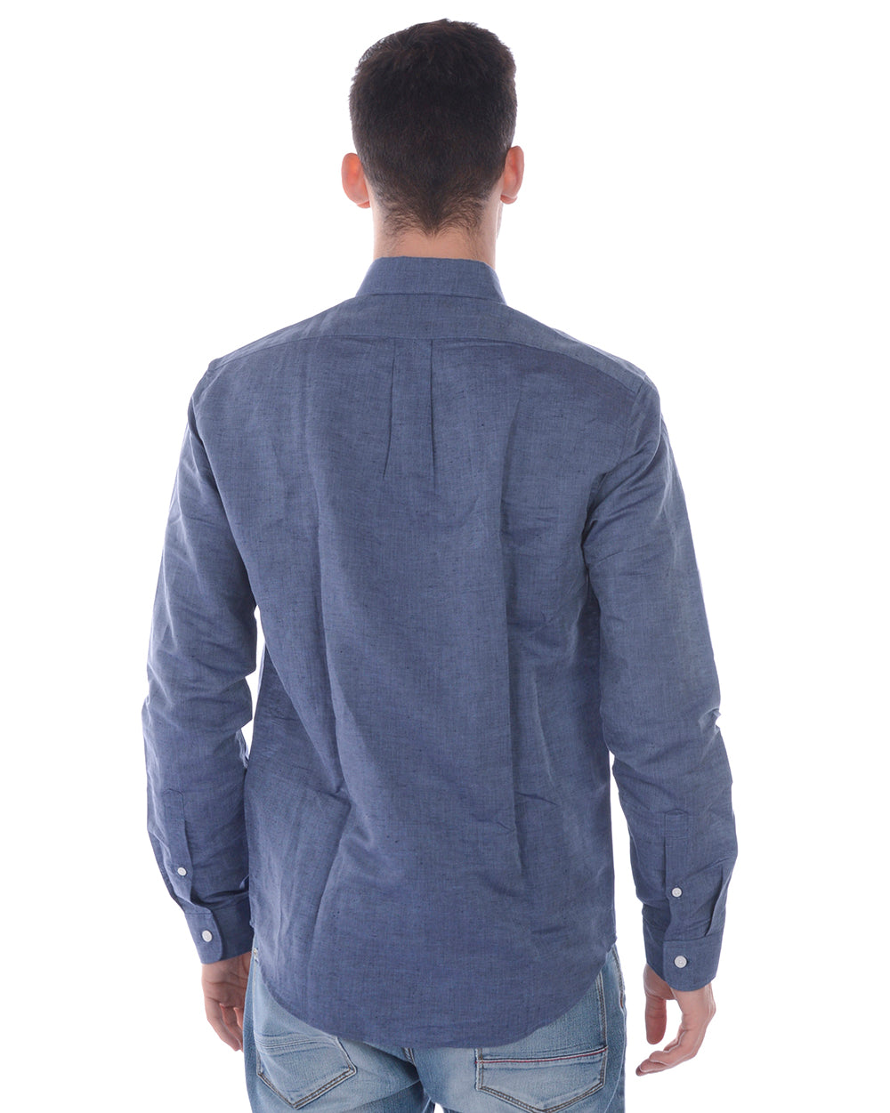 Camicia Kenzo Blu in Lino e Cotone
