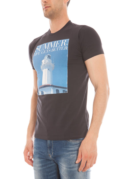 T-shirt Armani Jeans AJ XL Blu Slim Fit - mem39