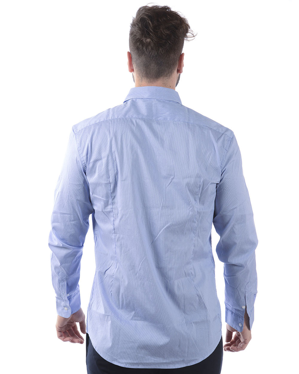 Camicia Eleganza Azzurro Bianco Daniele Alessandrini