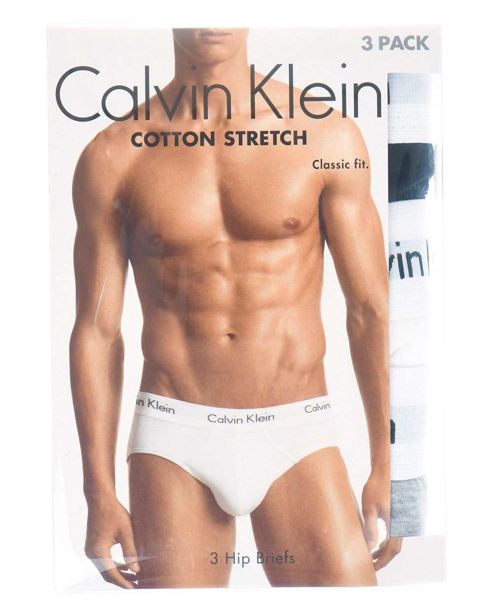 Calvin Klein Set 3 Slip Cotone Stretch - mem39