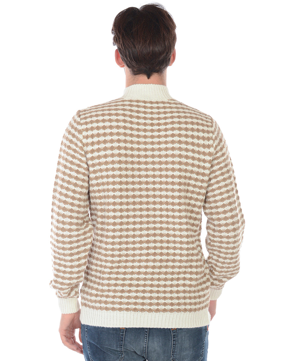 Pullover Maglia Eleganza Beige Daniele Alessandrini