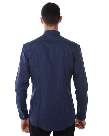 Camicia Blu Eleganza in Cotone - Daniele Alessandrini