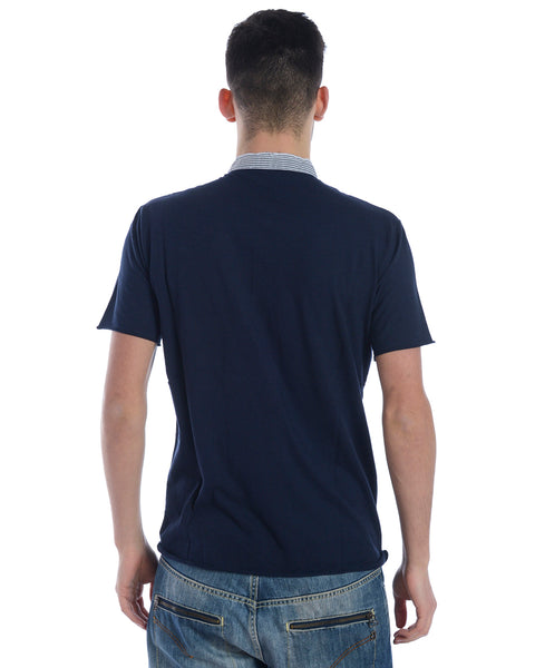 Maglietta Daniele Alessandrini XL Blu in Cotone - Stile e Comfort Uniti
