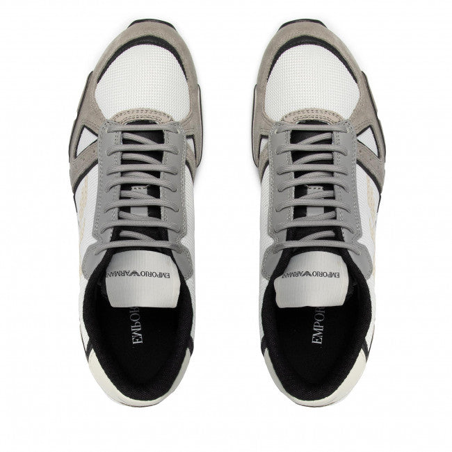 Sneakers Emporio Armani Stampate Bianco e Bordeaux 39,5 - mem39