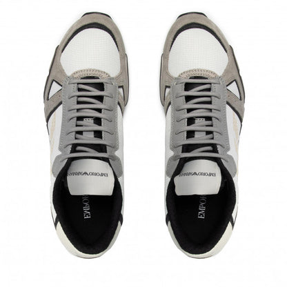 Sneakers Emporio Armani Stampate Bianco e Bordeaux 39,5 - mem39