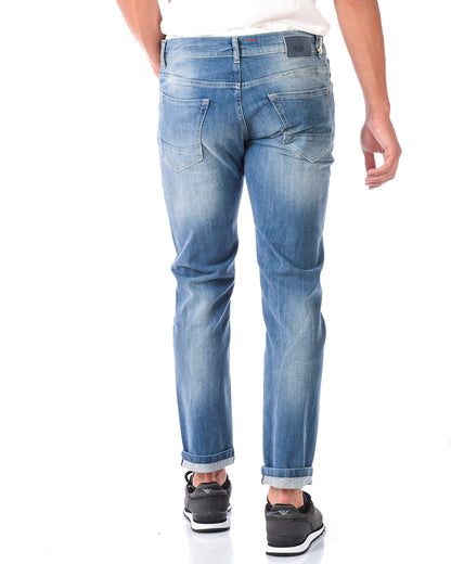 Jeans Daniele Alessandrini Blu Scuro Stretch