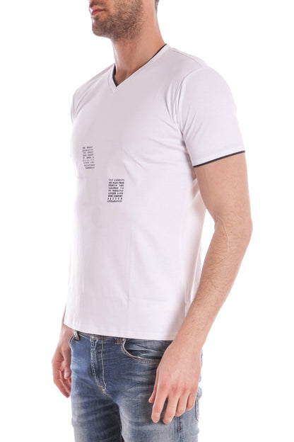 Maglietta Armani Jeans AJ Bianca con Logo AJ - mem39