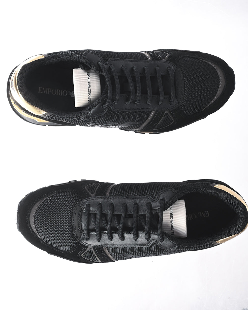 Sneakers Emporio Armani - Nero Oro - mem39