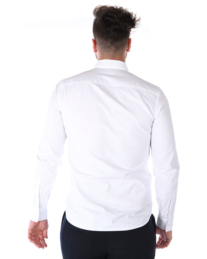 Camicia Kenzo Blu Slim Fit con Logo Ricamato