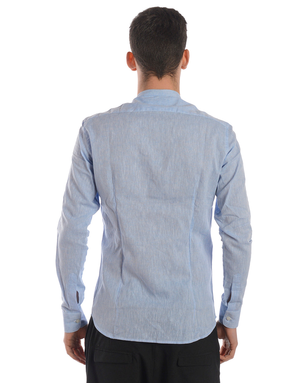 Camicia Slim Fit Alessandrini Azzurro - mem39