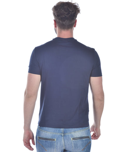 Maglietta Emporio Armani Blu Scuro con Logo - mem39