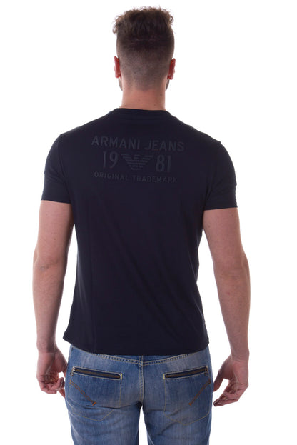 Maglietta Armani Jeans AJ Blu Elegante - mem39