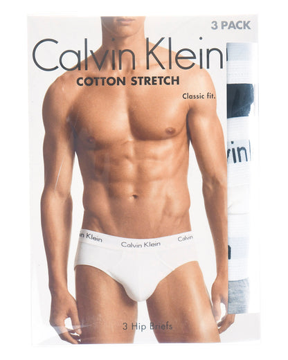 Calvin Klein Set 3 Slip Nero/Grigio/Bianco Uomo