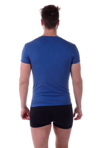 Maglietta Blu Elasticizzata Emporio Armani