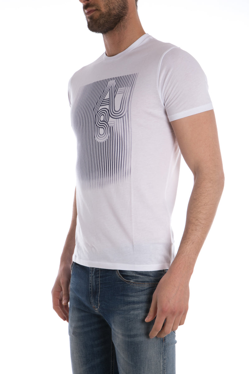 Maglietta in Cotone Nero Armani Jeans AJ - mem39