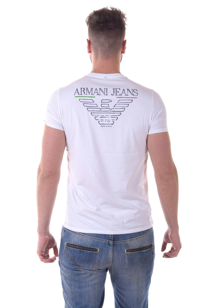 Maglietta Bianca Armani Jeans AJ Luxury