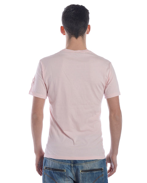 T-shirt Daniele Alessandrini XL Rosa Bianco in Cotone M con Maniche Corte 🌸