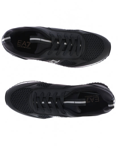 Sneakers Nero Emporio Armani EA7 con Logo Stampato e Suola Rimovibile