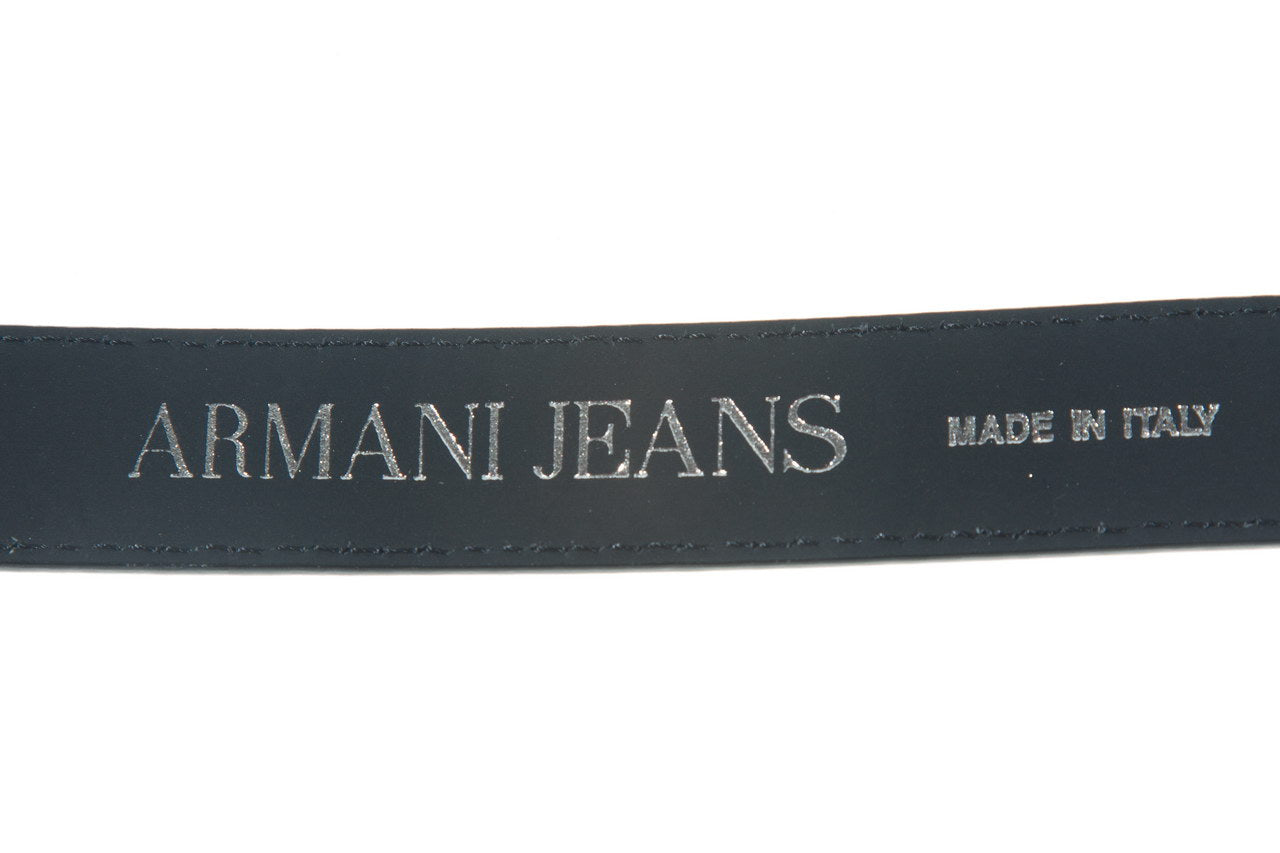 Cintura Armani Jeans AJ in Pelle Nera