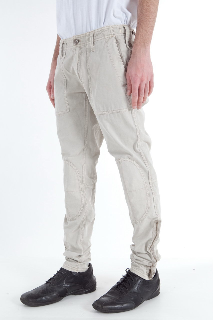 Pantaloni Burberry Grigi Slim Fit - mem39
