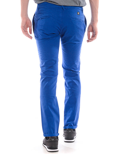 Pantaloni Daniele Alessandrini Blu Chiaro Slim Fit