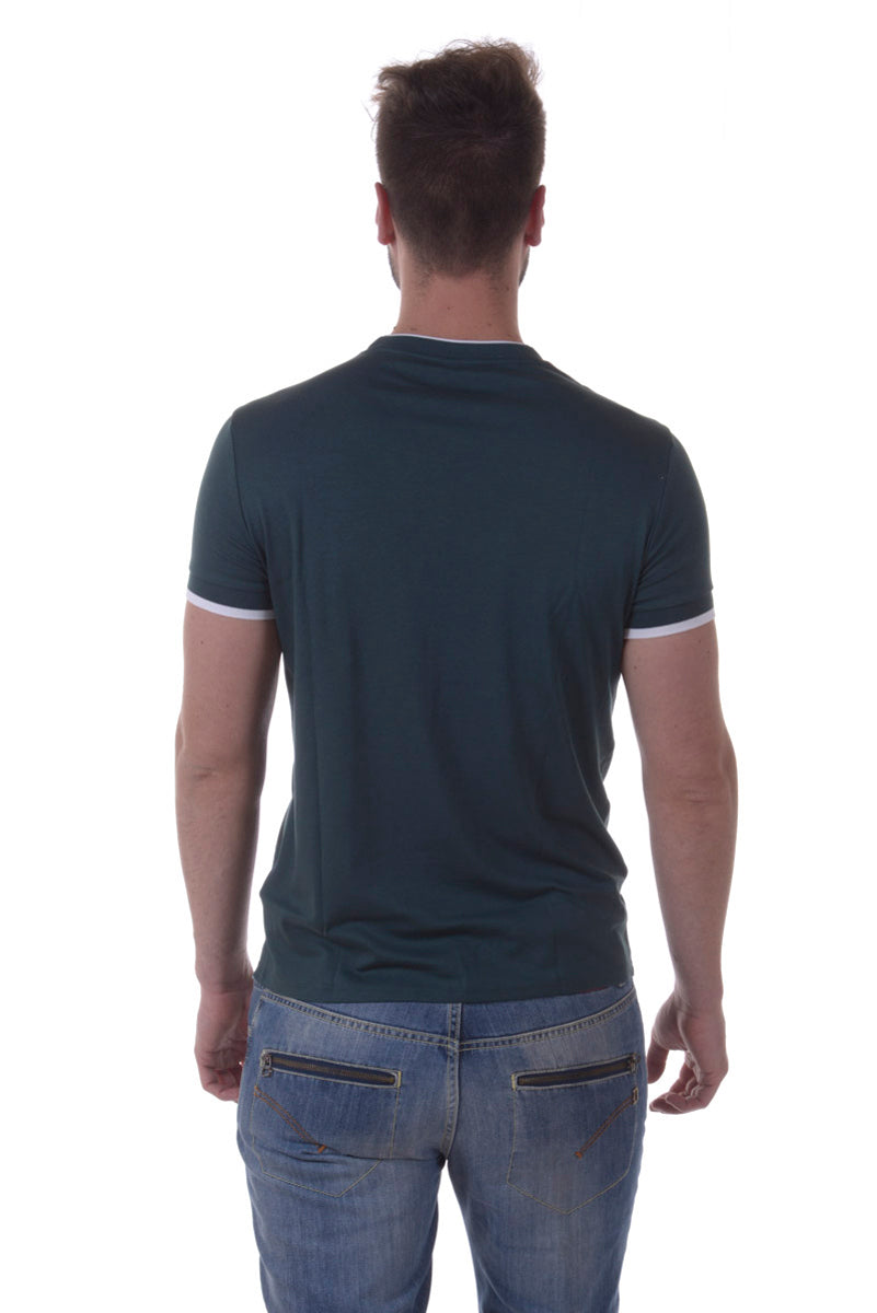 T-shirt Verde Manica Corta Armani Jeans AJ - mem39