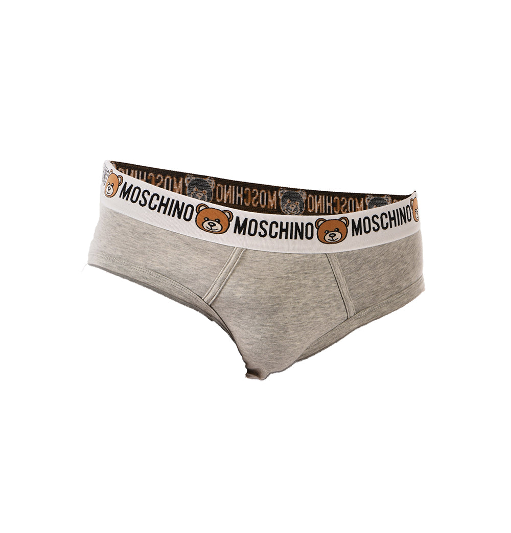 Slip Moschino Underwear Grigi in Cotone Elastan - Taglia M - mem39