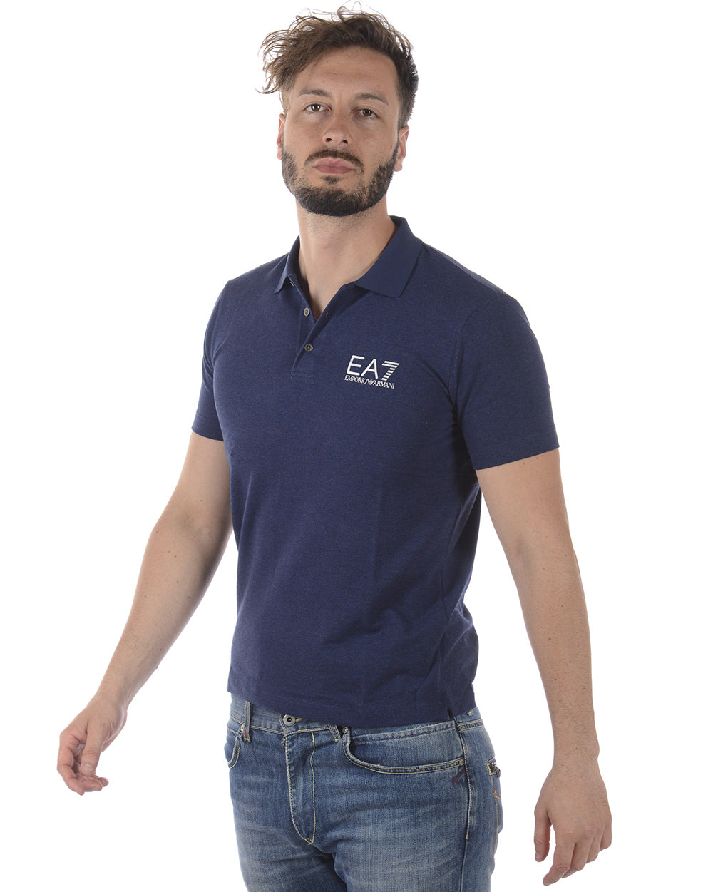 Polo Emporio Armani EA7 Blu Chiaro