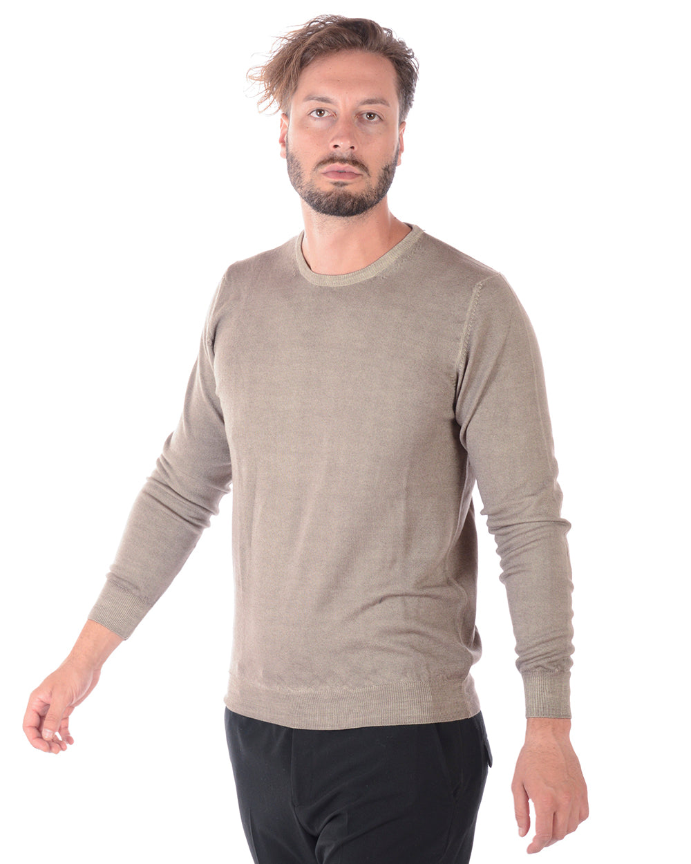 Maglia in Lana Beige Daniele Alessandrini - mem39