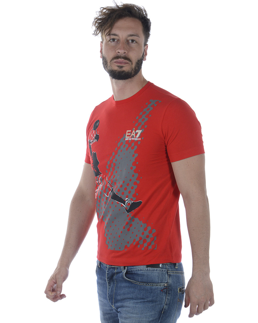 Maglietta Nera con Logo EA7 - mem39