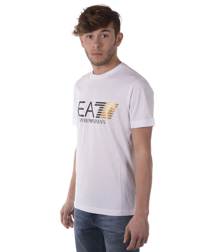 Maglietta EA7 Cotone Bianco Puro - mem39