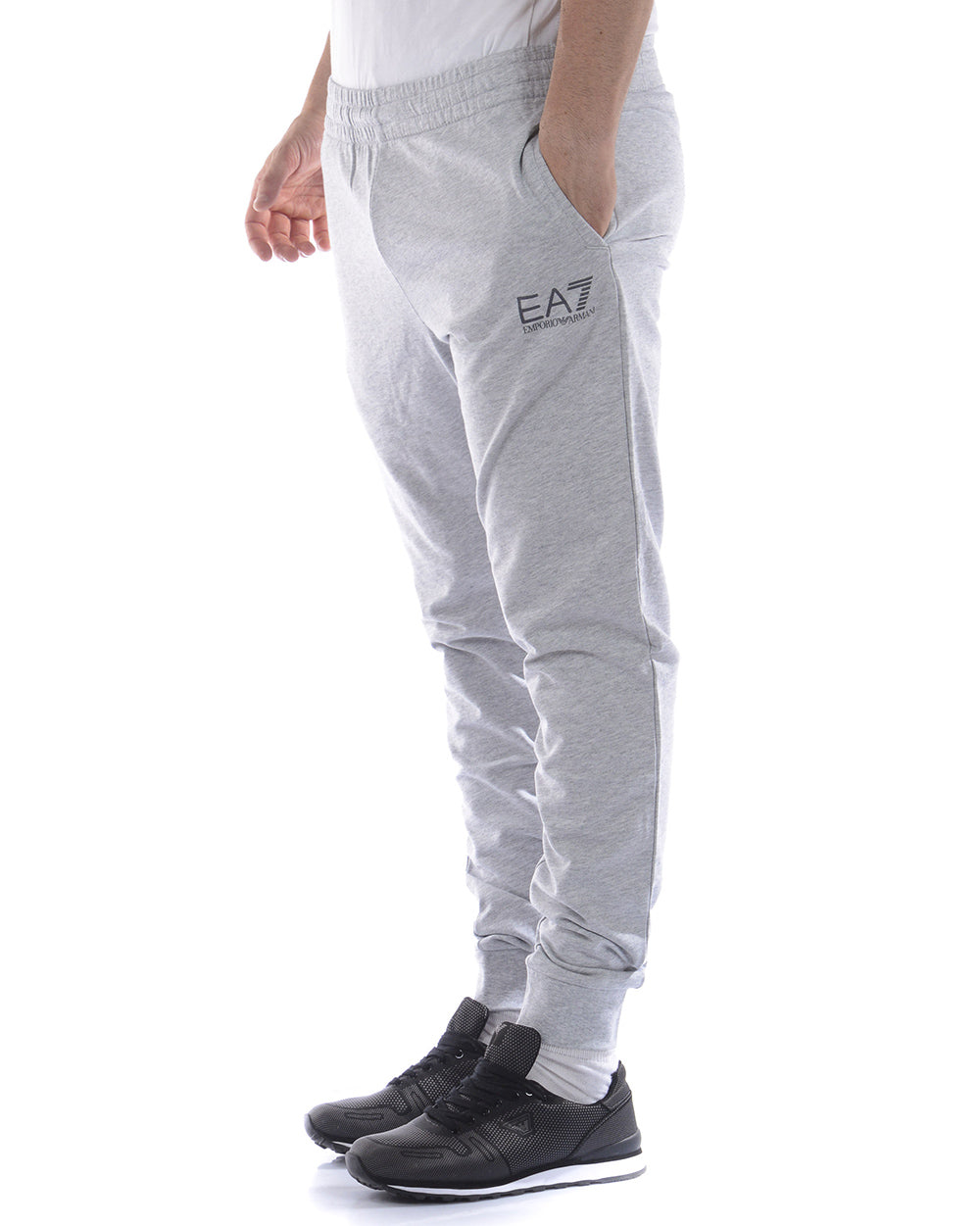 Tuta Grigio Scuro Cotone Emporio Armani EA7