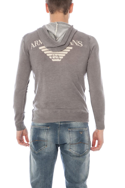 Felpa in Lana Grigia Armani Jeans AJ - Taglia 3XL - mem39