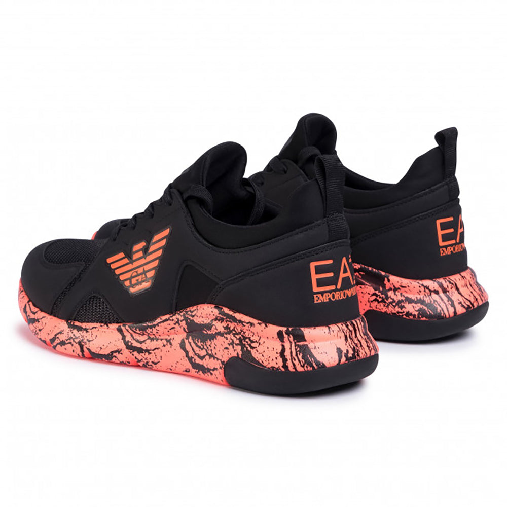Scarpe Sneakers Emporio Armani EA7 Nero/Arancione - mem39