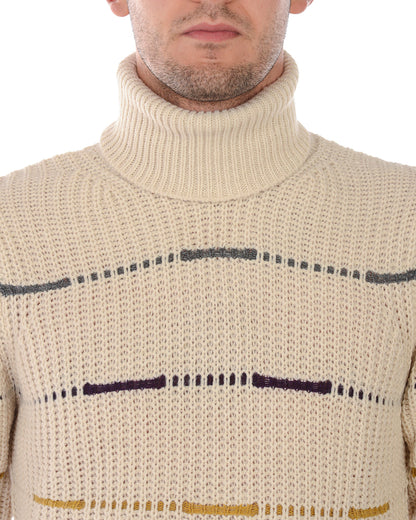 Pullover Maglia Eleganza Beige Daniele Alessandrini