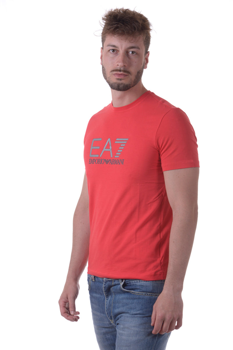 T-shirt Nero Cotone ed Elastan Emporio Armani EA7 - mem39