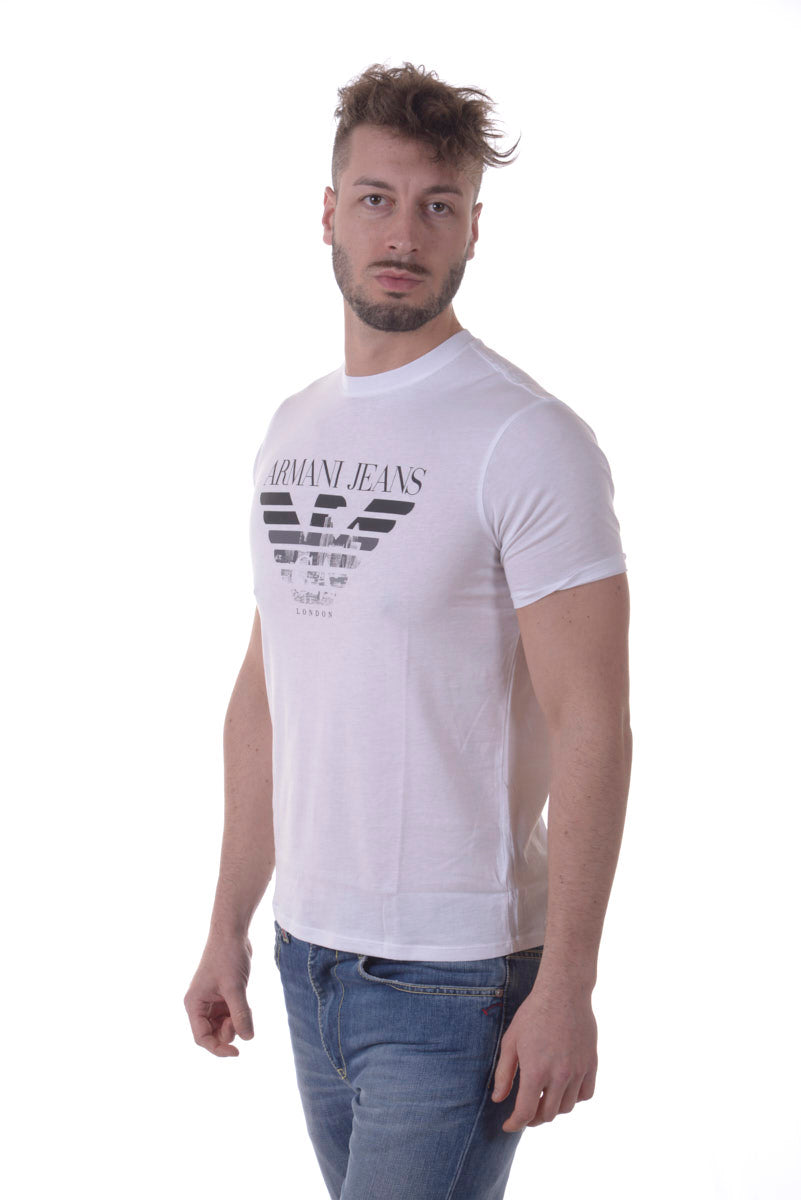 Maglietta Armani Jeans AJ in Cotone Bianco - mem39