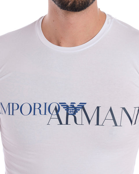 T-shirt Bianca Manica Corta Emporio Armani