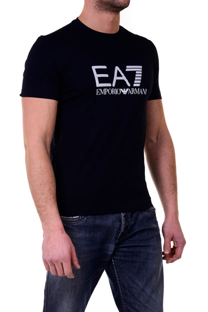 T-shirt Bianca con Logo EA7 Emporio Armani - mem39