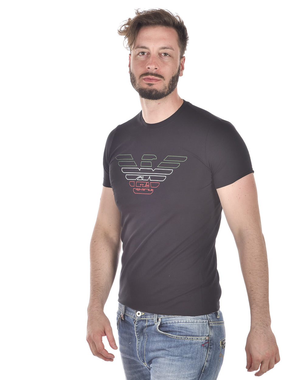 T-shirt Nero Elegante Emporio Armani - mem39