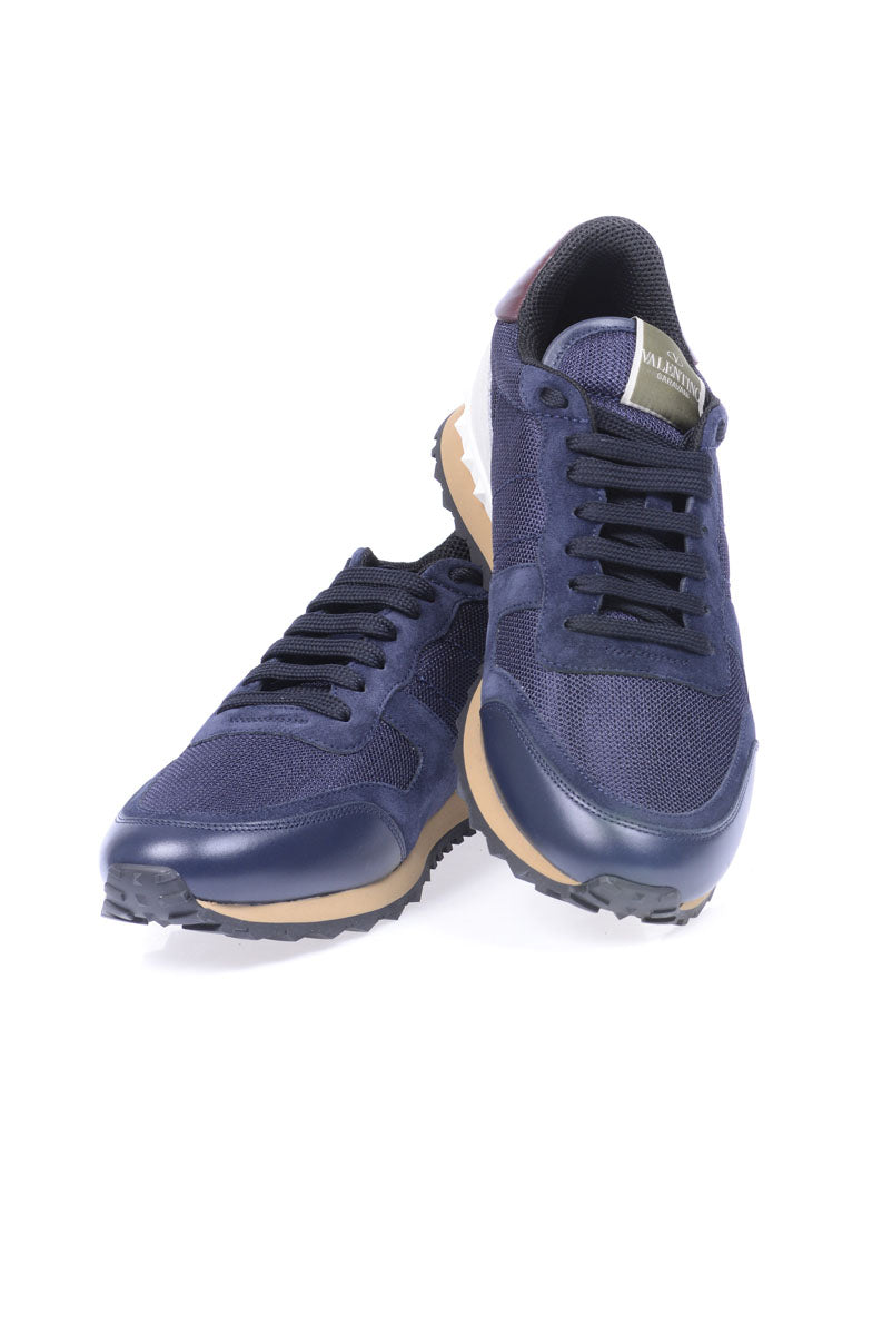 Sneakers Valentino Mix Blu Pelle/Tessuto - mem39